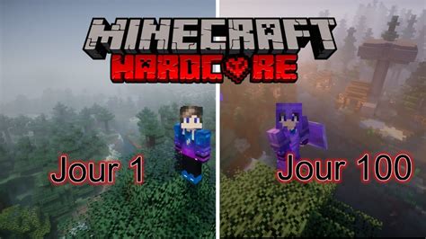 Je Survie Jours Dans Minecraft Hardcore Youtube