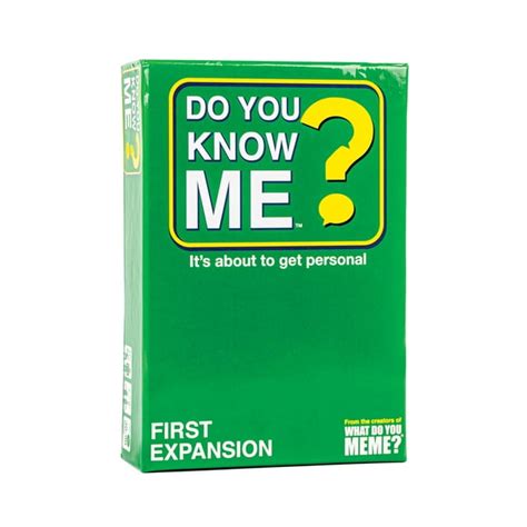 Do You Know Me Card Game Expansion Pack 1 By What Do You Meme