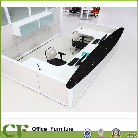 Aluminum Frame White Color Hospital Reception Desk Furniture - China White Reception Desk and ...