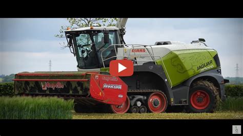 Frankreich Gps Ernte 2021 Mit Einem Claas Jaguar Terra Trac Und John