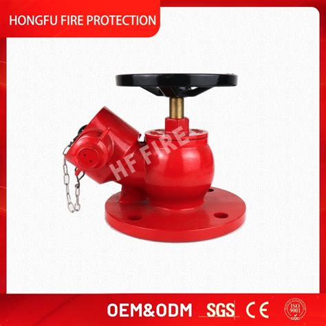 Oblique Type Brass Landing Valve With Flange For Fire Hose China Fire