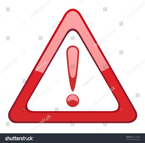 Vector Attention Sign - 33314836 : Shutterstock