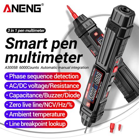 ANENG A3005B Phase Sequence Test Pen Detector Multimetro Instant