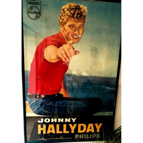 Affiche Originale Philips Entoile X Cm De Johnny Hallyday