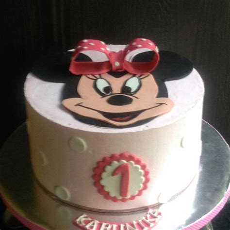 Minnie Mouse Decorated Cake By Debjani Mishra Cakesdecor