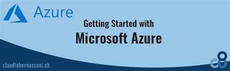 Getting Started With Microsoft Azure Claudio Bernasconi