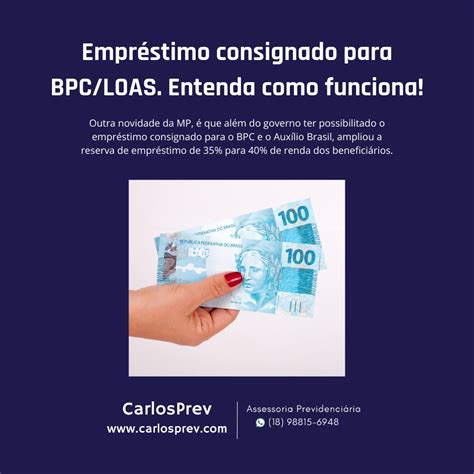 Empréstimo consignado para BPC LOAS Entenda como Funciona Carlosprev