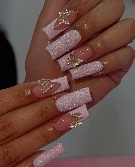 Pin On Nails In 2024 Girly Acrylic Nails Quinceanera Nails Acrylic