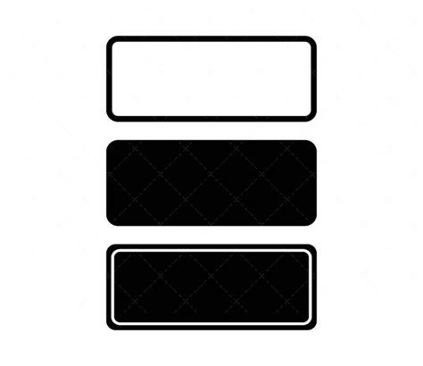 Rounded Rectangles Svg Rectangle Svg Frame Svg Square Outline Svg