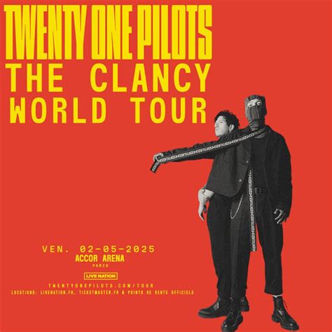 Billets Twenty One Pilots Paris Accor Arena Du Mai Infos