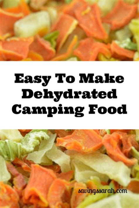 Easy To Make Dehydrated Camping Food - Earning and Saving with Sarah