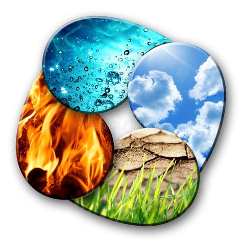 Four Elements Of Nature Stock Photo Image Of Earth Elements