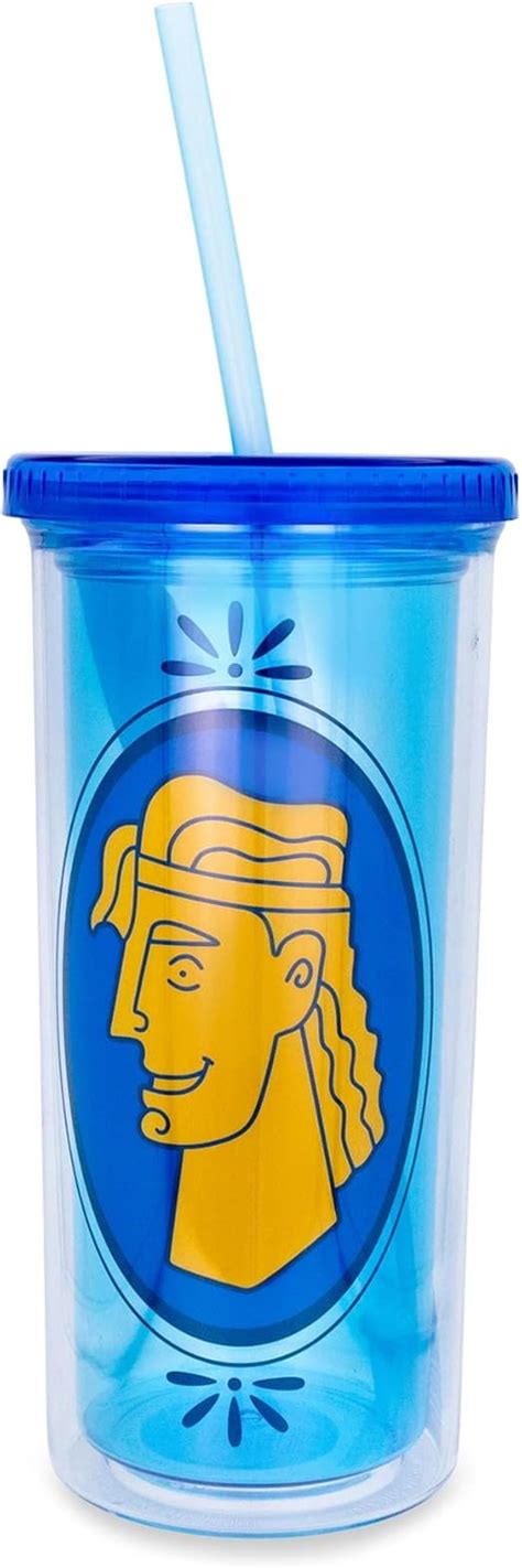 Amazon Disney Hercules Vaso De Doble Pared Con Tapa Y Pajilla