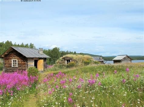 Utsjoen Kirkkotuvat Ja Pihapiiri Seppo Alatalo Suomen Suurin Kuvapankki