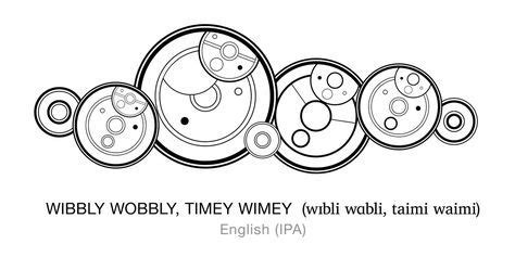 Wibbly Wobbly Timey Wimey Doctor Who Tattoos Gallifreyan Writing Dr