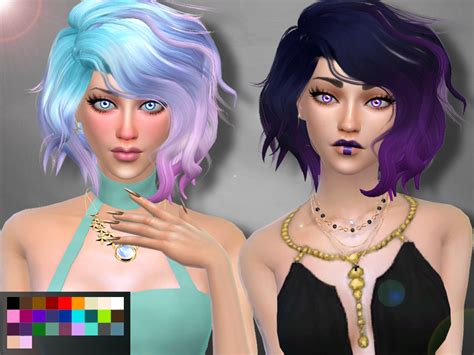 The Sims Resource Retexture Hair Leahlillith Titaniumneed Mesh