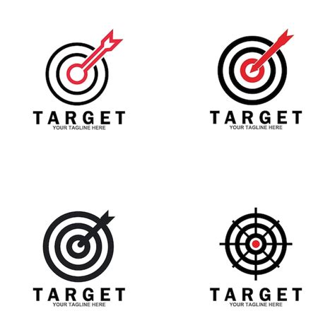 Premium Vector | Target vector logo icon illustration template design