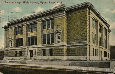 Lansingburgh High School Troy Ny Postcard