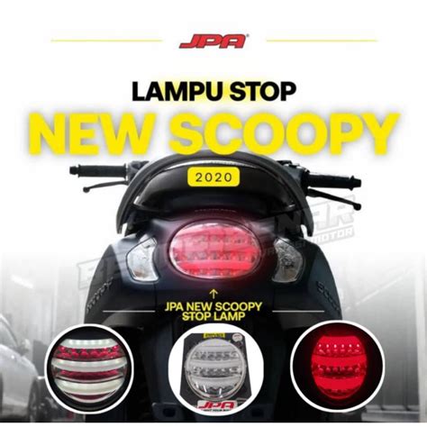 Jual Lampu Stop Belakang Scoopy New Led Jpa Original Shopee