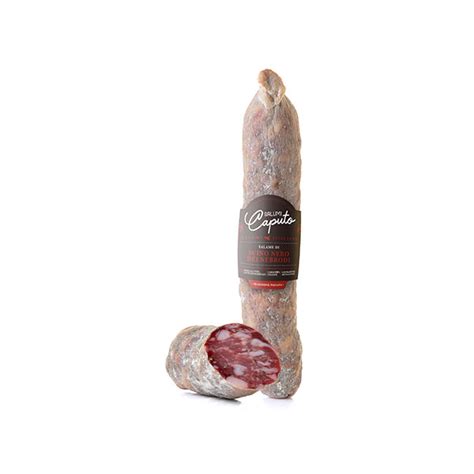 Salame Di Suino Nero Dei Nebrodi Salumificio Caputo