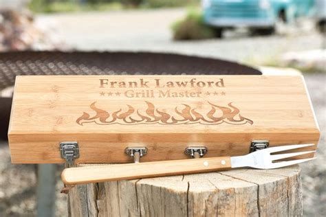 Personalized BBQ Gift Set Grilling Tool Set Engraved Etsy Bbq Gift