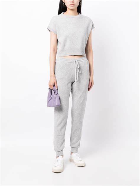 Teddy Cashmere Milano Cashmere Track Pants Grey Farfetch Be