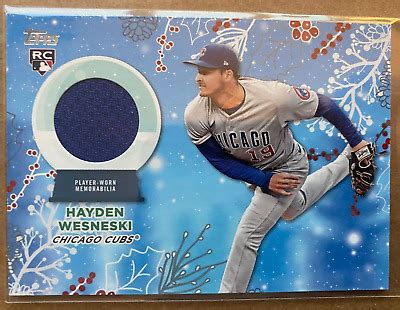 2023 Topps Holiday Relics HAYDEN WESNESKI RC RC HW Patch CHICAGO CUBS