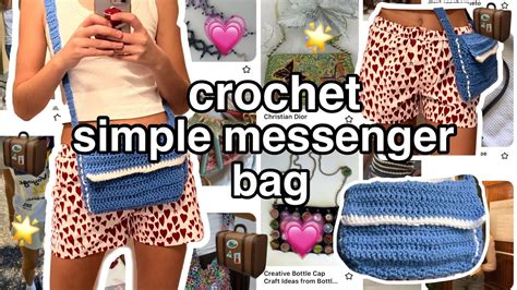 Messenger Bag Simple Crochet Beginner Friendly Minimalistic Design