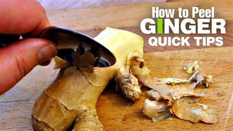 How To Peel Ginger In Seconds Super Quick Ginger Peeling Life Hack By