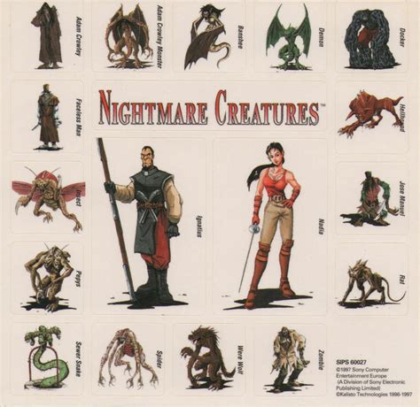 Nightmare Creatures Stickers by Kujiforo on DeviantArt