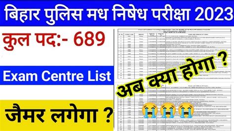 खशखबर Bihar Madh Nishedh Admit Card 2023 Bihar Madh Nisedh Exam