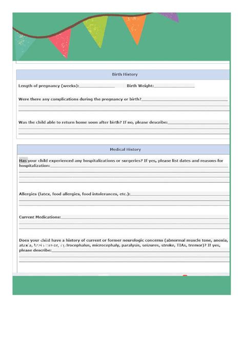 Evaluation Template For Occupational Therapist Printable Pediatric Occupational Therapy Initial