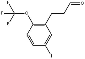 3-(5'-Iodo-2'-(trifluoromethoxy)phenyl)propionaldehyde | 1261864-61-2