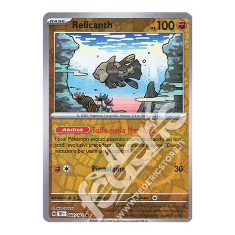 084 162 Relicanth Rara Reverse IT MINT Federicstore