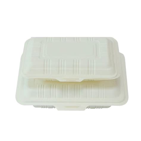 Manufacturer Biodegradable Cornstarch Food Container Disposable Takeout