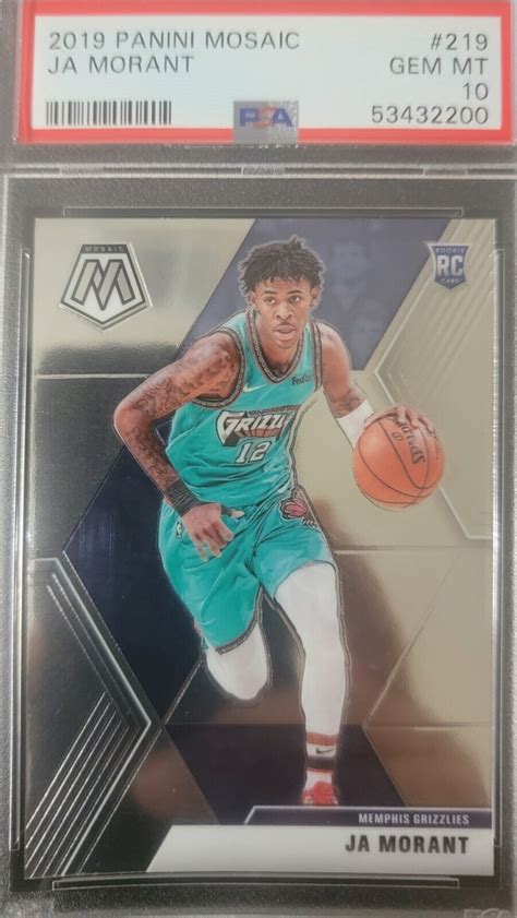 Ja Morant 2019 Mosaic 219 Base Price Guide Sports Card Investor