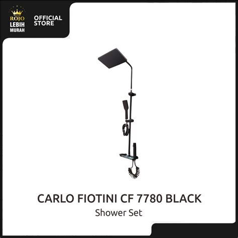 Jual Carlo Fiotini Cf Kotak Black Shower Set Shopee Indonesia