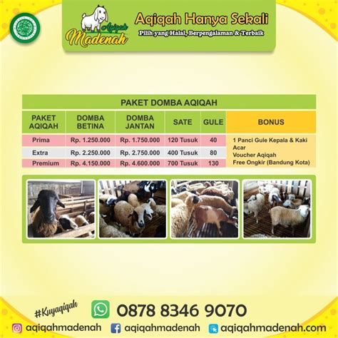 domba aqiqah bandung murah bersertifikat halal