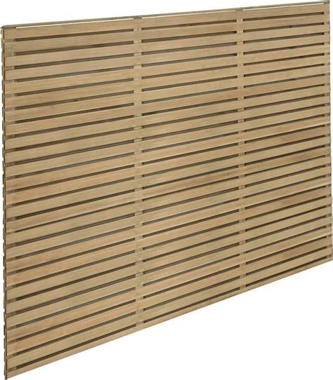 Forest Garden Double Slatted Fence Panel 1800 Price