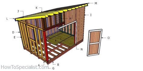 X Lean To Shed Free Diy Plans Howtospecialist How To Build