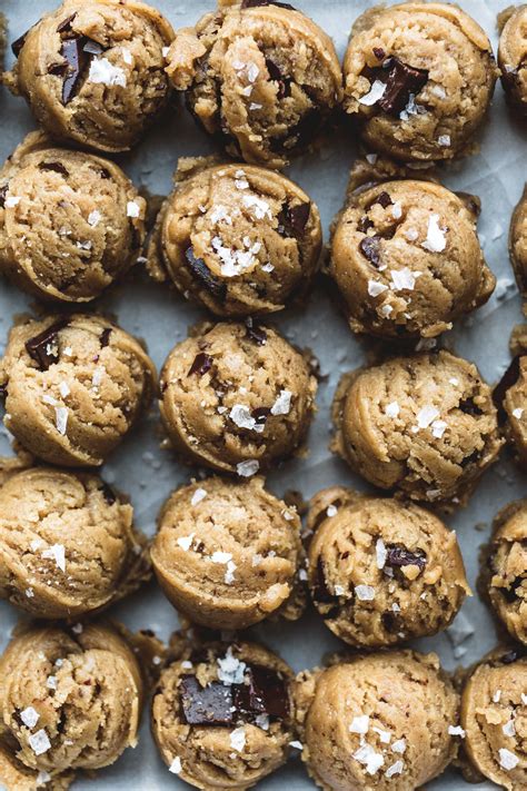 Salted Tahini Chocolate Chip Cookies Recipe Vegetarian Ventures