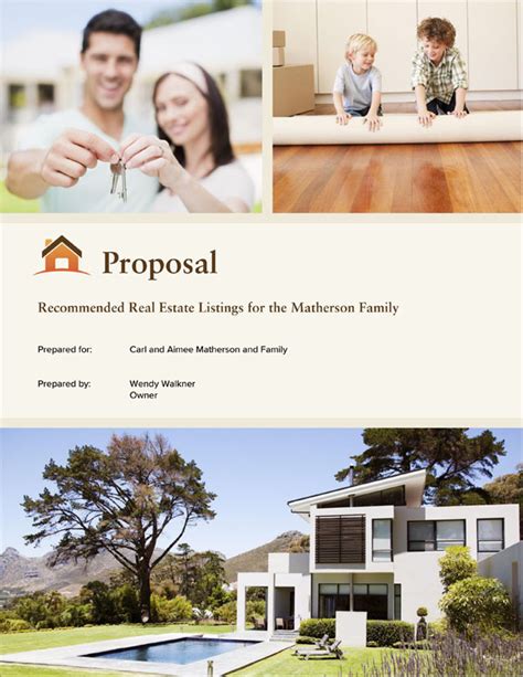 Real Estate Listing Proposal Template