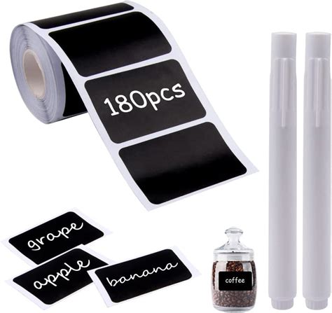 Chalkboard Labels Sunallwell Pcs Waterproof Reusable Blackboard