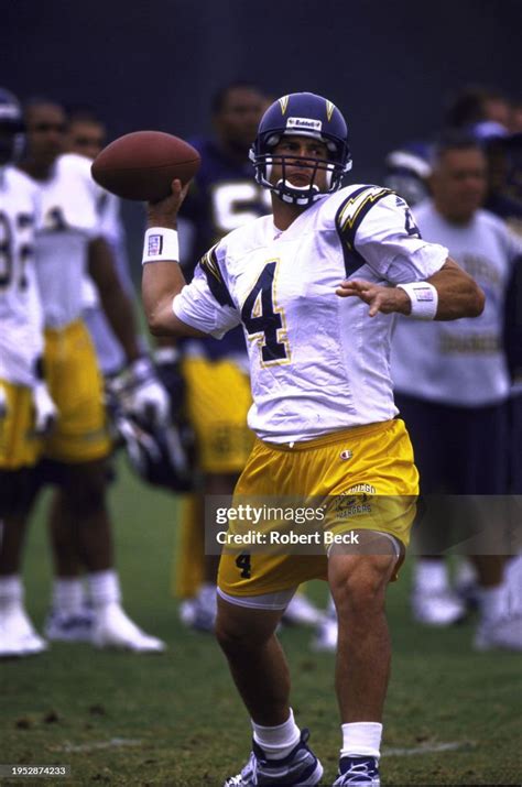 San Diego Chargers Quarterback Jim Harbaugh In Action During News Photo Getty Images