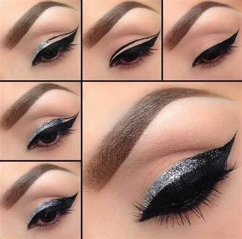 Delineado Plateado Oog Make Up Ogen Oogmake Up