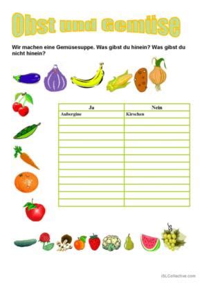 105 Obst Deutsch DAF Arbeitsblätter pdf doc