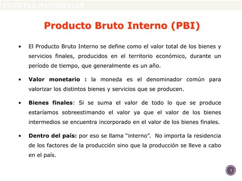 Producto Bruto Interno PBI Ppt Parte 1 PPT