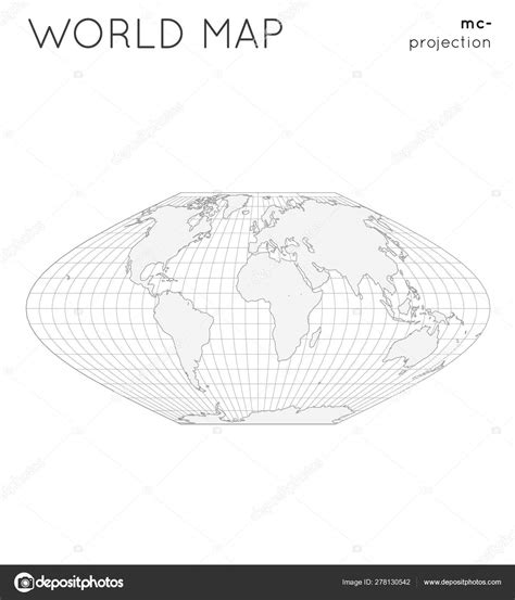 World Map Globe Mcbryde Thomas Flat Polar Sinusoidal Projection