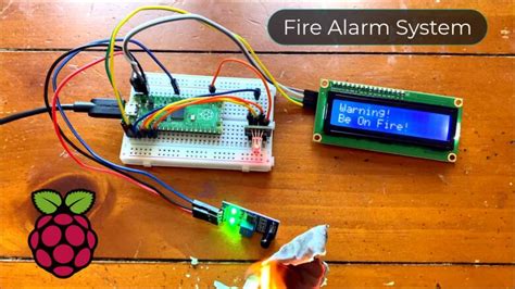 Fire Alarm System Using Flame Sensor And Raspberry Pi Pico