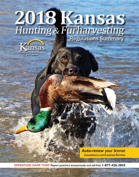 Kansas Hunting Regulations Summary By Kansas Department Of